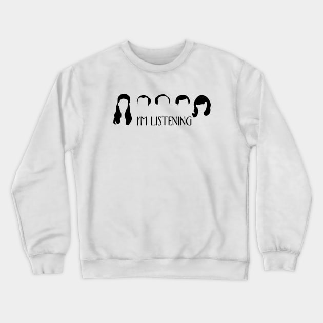 im listening Crewneck Sweatshirt by aluap1006